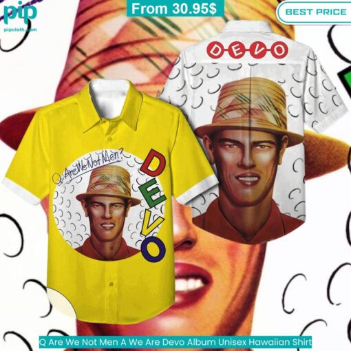 Q Are We Not Men A We Are Devo Album Unisex Hawaiian Shirt Gang of rockstars