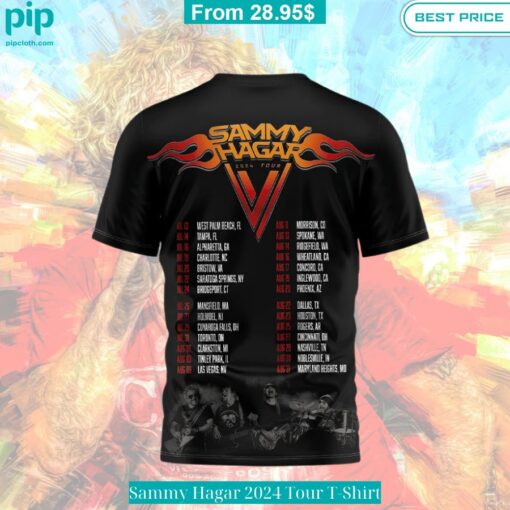 Sammy Hagar 2024 Tour T Shirt Gang of rockstars