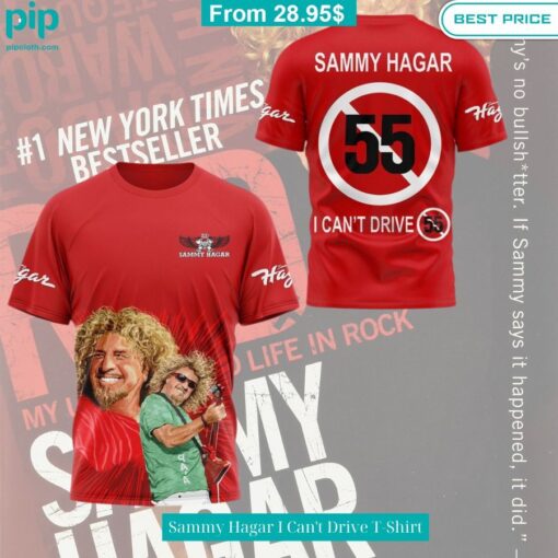 Sammy Hagar I Can't Drive T Shirt Stunning