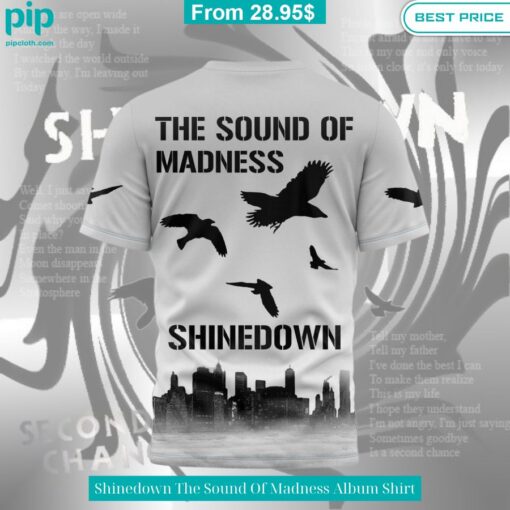 Shinedown The Sound Of Madness Album Shirt Hey! You look amazing dear