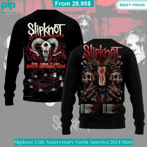 Slipknot 25th Anniversary North America 2024 Shirt cozy