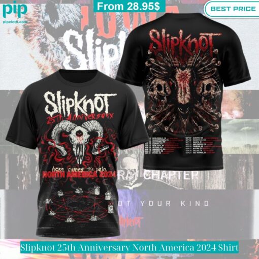 Slipknot 25th Anniversary North America 2024 Shirt Great, I liked it