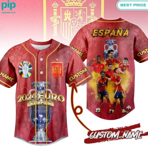 Spain 2024 EURO Champion baseball jersey Royal Pic of yours