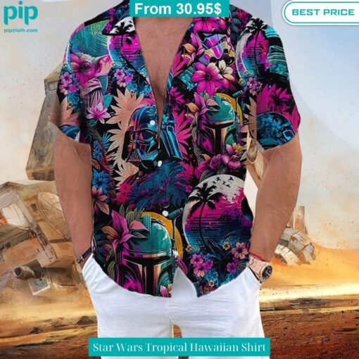 Star Wars Tropical Hawaiian Shirt Radiant and glowing Pic dear