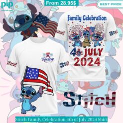 Stitch Family Celebration 4th of July 2024 Shirt Beauty queen