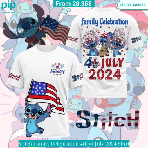 Stitch Family Celebration 4th of July 2024 Shirt Beauty queen