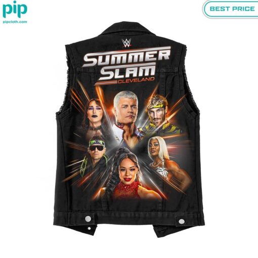 SummerSlam Cleveland Sleeveless Denim Jacket This place looks exotic.