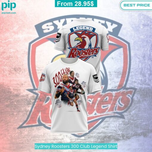 Sydney Roosters 300 Club Legend Shirt Gang of rockstars