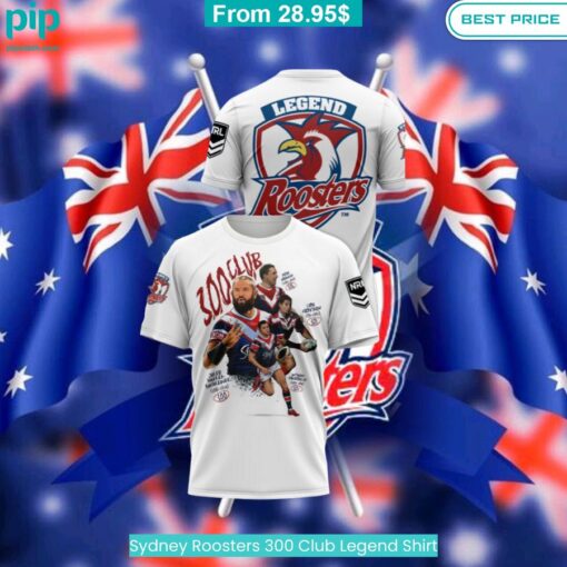 Sydney Roosters 300 Club Legend Shirt Handsome as usual