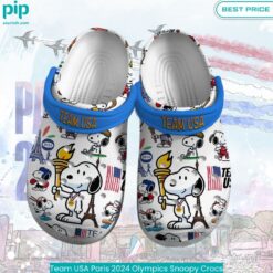 Team USA Paris 2024 Olympics Snoopy Crocs Pic of the century