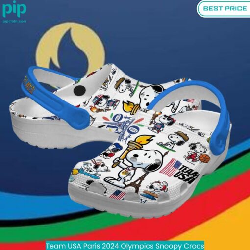 Team USA Paris 2024 Olympics Snoopy Crocs Good one dear