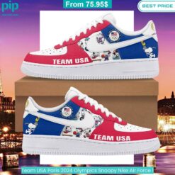 Team USA Paris 2024 Olympics Snoopy Nike Air Force 1 Stunning