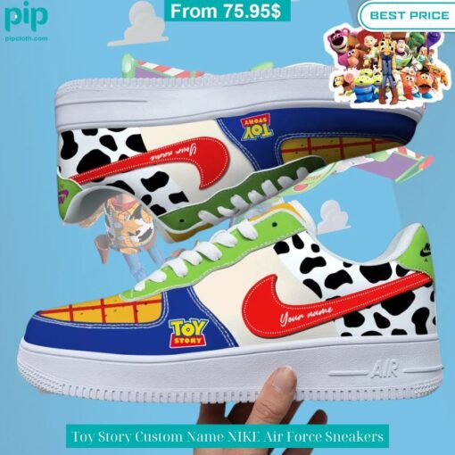 Toy Story Custom Name NIKE Air Force Sneakers Eye soothing picture dear