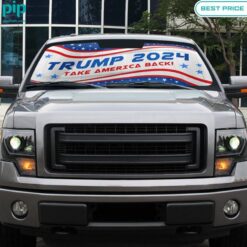 Trump 2024 Take America Back Car Sunshade Unique and sober