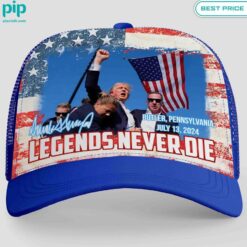 Trump Assassination Attempt Fight Legends Never Die Cap You look lazy