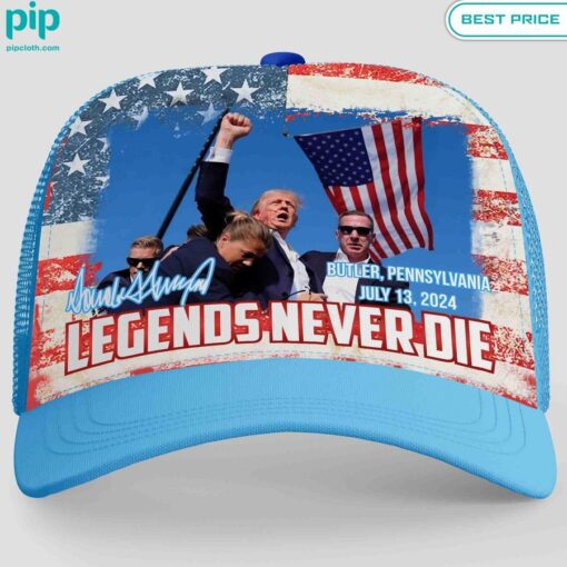 Trump Assassination Attempt Fight Legends Never Die Cap cool