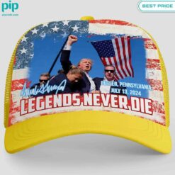 Trump Assassination Attempt Fight Legends Never Die Cap cool