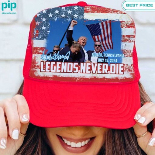 Trump Assassination Attempt Fight Legends Never Die Cap cool