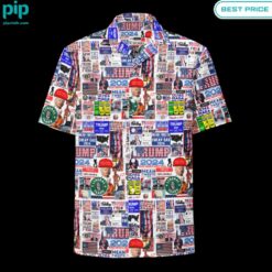 Trump MAGA 2024 labels Hawaiian Shirt Speechless