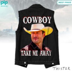 Twister Cowboy Take Me Away Sleeveless Denim Jacket Generous look