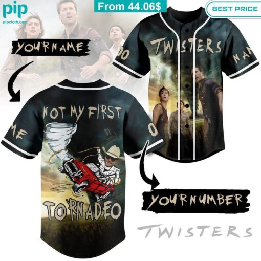 TWISTERS Not My First Tornadeo Custom Baseball Jersey cool