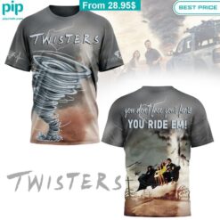 You don't face your fears, you ride em Twisters Shirt Impressive picture.