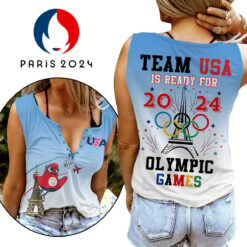 Team USA is ready for Paris Olympics 2024 Women's V-neck Tank Top fashion