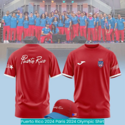 Puerto Rico 2024 Paris 2024 Olympic Shirt cool red