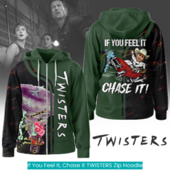 If You Feel It, Chase It TWISTERS Zip Hoodie cool