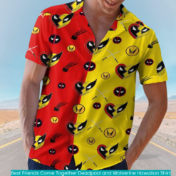 Best Friends Come Together Deadpool and Wolverine Hawaiian Shirt fashion