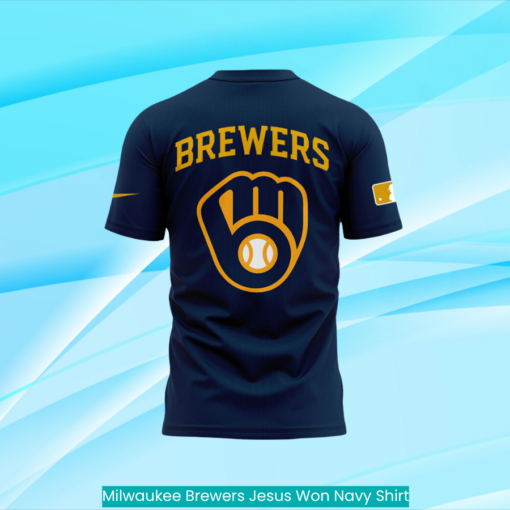 Milwaukee Brewers Jesus Won Navy Shirt fashion