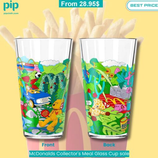 McDonalds Collector's Meal Glass Cup sale trendy