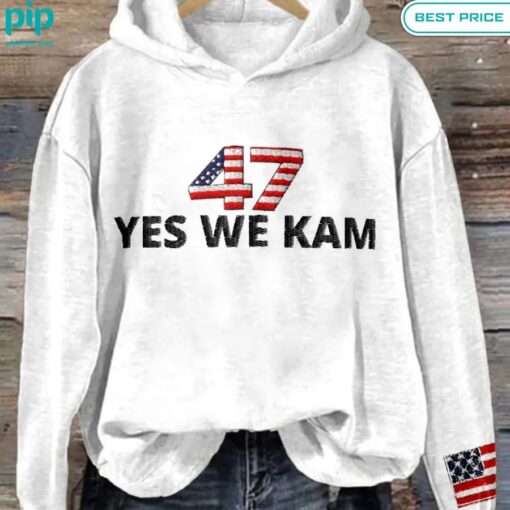 47 Yes We Kam American Flag Embroidered Washed Hoodie Impressive picture.