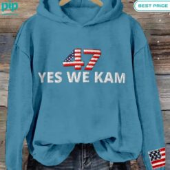 47 Yes We Kam American Flag Embroidered Washed Hoodie Wow, cute pie