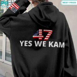 47 Yes We Kam American Flag Embroidered Washed Hoodie Royal Pic of yours