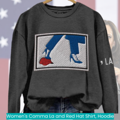 Women's Comma La and Red Hat Shirt, Hoodie nice