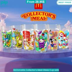 McDonalds Collector's Meal Glass Cup sale trendy