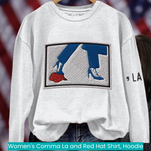 Women's Comma La and Red Hat Shirt, Hoodie nice