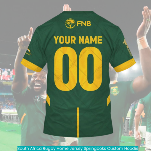 South Africa Rugby Home Jersey Springboks Custom Hoodie cool