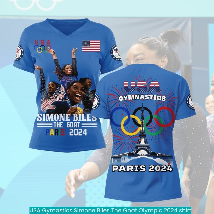 USA Gymastics Simone Biles The Goat Olympic 2024 shirt cool