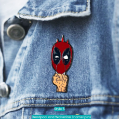 Deadpool and Wolverine Enamel pins cool