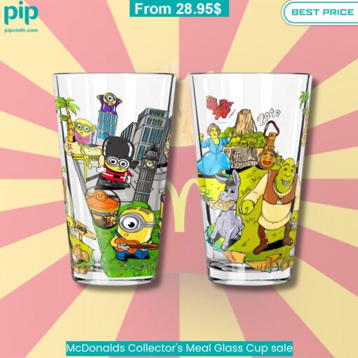 McDonalds Collector's Meal Glass Cup sale trendy