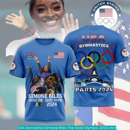 USA Gymastics Simone Biles The Goat Olympic 2024 shirt cool