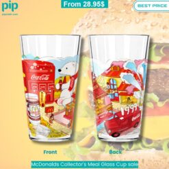 McDonalds Collector's Meal Glass Cup sale trendy