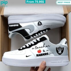 A Teacher & A Las Vegas Raiders Fan Nike Air Force 1 Elegant