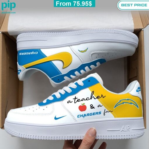 A Teacher & A Los Angeles Chargers Fan Nike Air Force 1 Durable