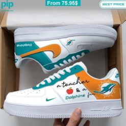 A Teacher & A Miami Dolphins Fan Nike Air Force 1 Sporty