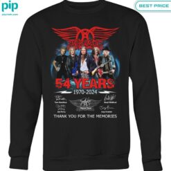 Aerosmith 54 years Thank you for the memories Shirt nice