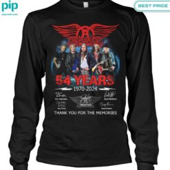 Aerosmith 54 years Thank you for the memories Shirt nice