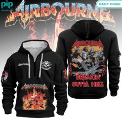 Airbourne Breakin' Outta Hell Half Zip Hoodie nice